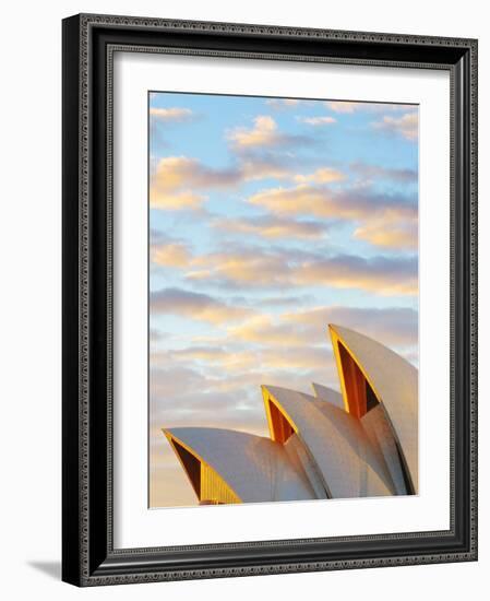 Australia, New South Wales, Sydney, Sydney Opera House, Close-Up at Sunrise-Shaun Egan-Framed Photographic Print