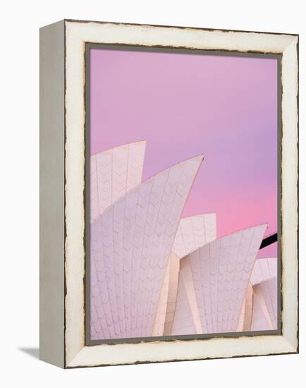 Australia, New South Wales, Sydney, Sydney Opera House, Close-Up of Opera House at Dawn-Shaun Egan-Framed Premier Image Canvas