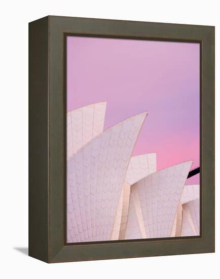 Australia, New South Wales, Sydney, Sydney Opera House, Close-Up of Opera House at Dawn-Shaun Egan-Framed Premier Image Canvas