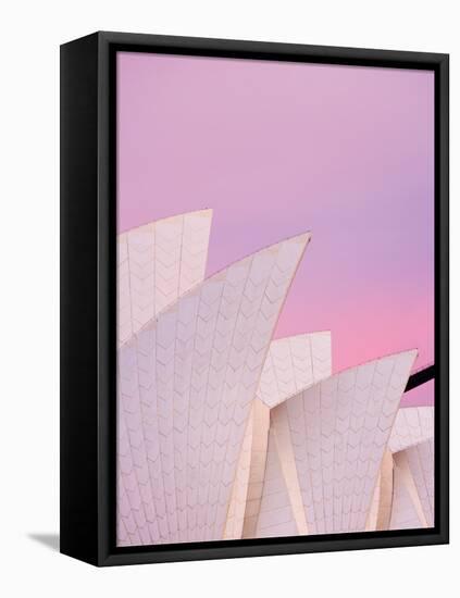 Australia, New South Wales, Sydney, Sydney Opera House, Close-Up of Opera House at Dawn-Shaun Egan-Framed Premier Image Canvas