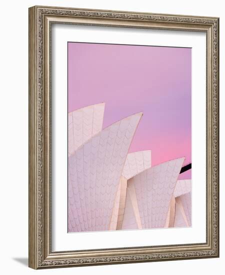 Australia, New South Wales, Sydney, Sydney Opera House, Close-Up of Opera House at Dawn-Shaun Egan-Framed Photographic Print