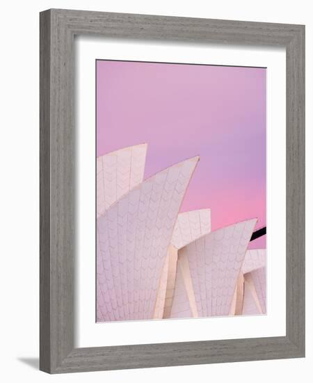 Australia, New South Wales, Sydney, Sydney Opera House, Close-Up of Opera House at Dawn-Shaun Egan-Framed Photographic Print