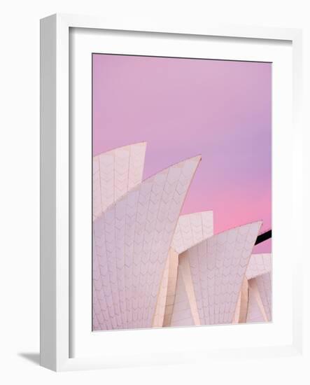 Australia, New South Wales, Sydney, Sydney Opera House, Close-Up of Opera House at Dawn-Shaun Egan-Framed Photographic Print