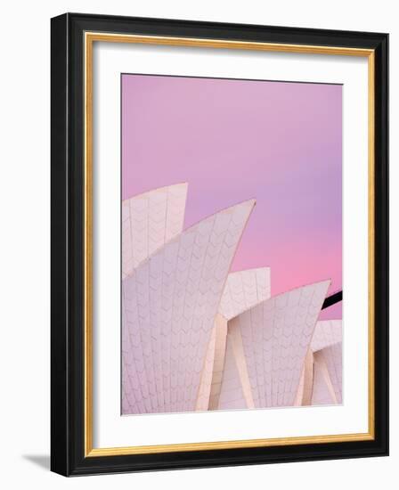 Australia, New South Wales, Sydney, Sydney Opera House, Close-Up of Opera House at Dawn-Shaun Egan-Framed Photographic Print