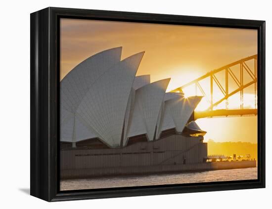 Australia, New South Wales, Sydney, Sydney Opera House,-Shaun Egan-Framed Premier Image Canvas