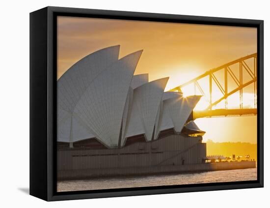 Australia, New South Wales, Sydney, Sydney Opera House,-Shaun Egan-Framed Premier Image Canvas