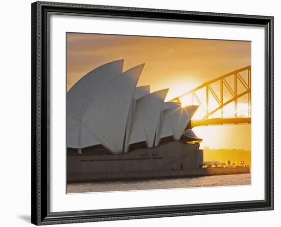Australia, New South Wales, Sydney, Sydney Opera House,-Shaun Egan-Framed Photographic Print