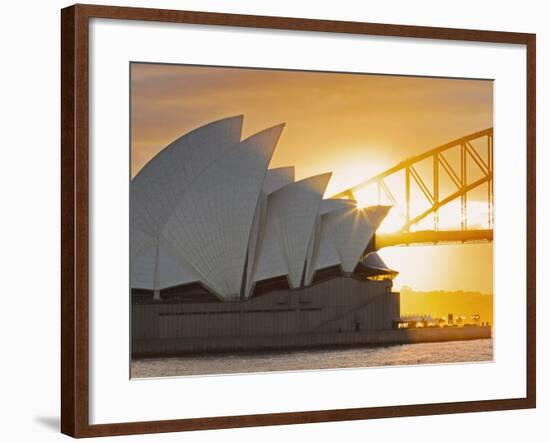 Australia, New South Wales, Sydney, Sydney Opera House,-Shaun Egan-Framed Photographic Print