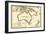 Australia - Panoramic Map-Lantern Press-Framed Art Print