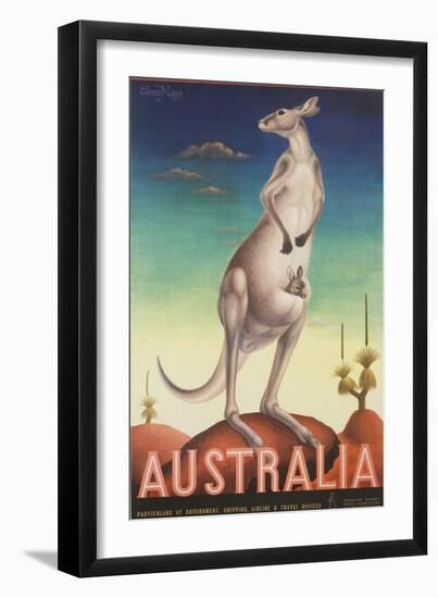 Australia Poster-Eileen Mayo-Framed Giclee Print