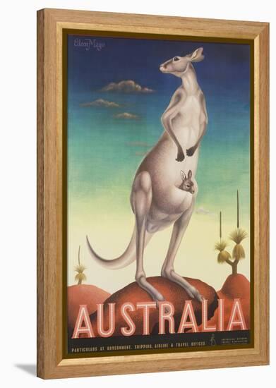 Australia Poster-Eileen Mayo-Framed Premier Image Canvas
