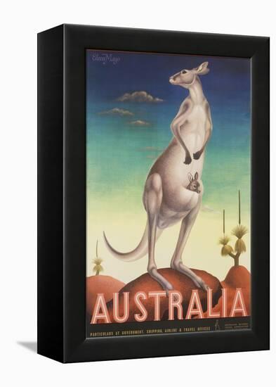 Australia Poster-Eileen Mayo-Framed Premier Image Canvas