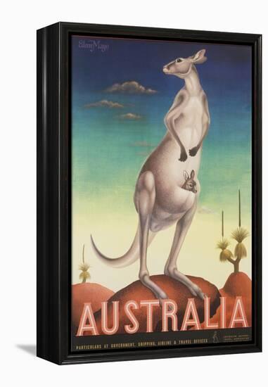 Australia Poster-Eileen Mayo-Framed Premier Image Canvas