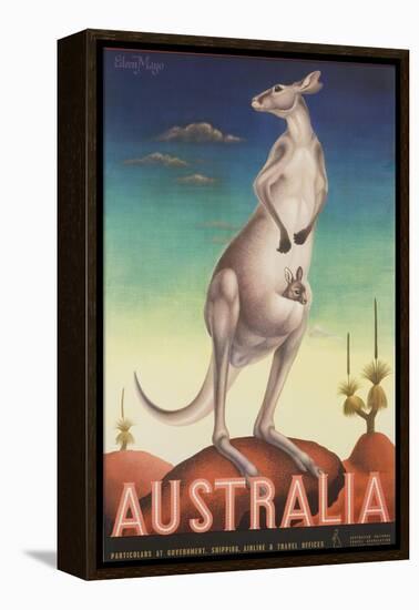 Australia Poster-Eileen Mayo-Framed Premier Image Canvas