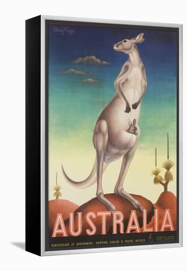 Australia Poster-Eileen Mayo-Framed Premier Image Canvas