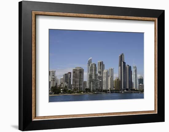 Australia, Queensland, Gold Coast. Waterfront View of Surfers Paradise-Cindy Miller Hopkins-Framed Photographic Print