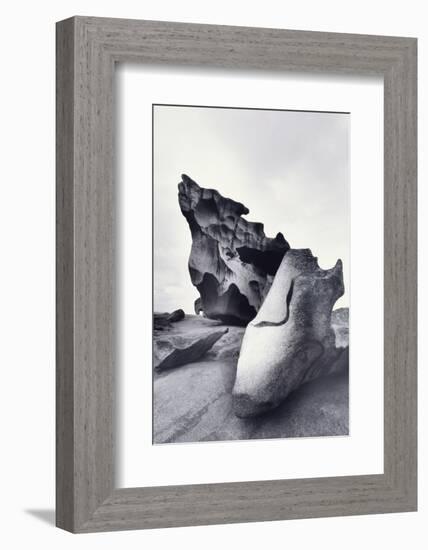 Australia, South Australia, Kangaroo Island, Remarkable Rocks-Walter Bibikow-Framed Photographic Print