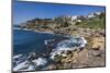 Australia, Sydney, Bondi Beach, Rocky Shoreline-Walter Bibikow-Mounted Photographic Print