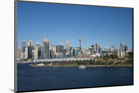 Australia, Sydney. Downtown Skyline from White Bay Harbor-Cindy Miller Hopkins-Mounted Photographic Print