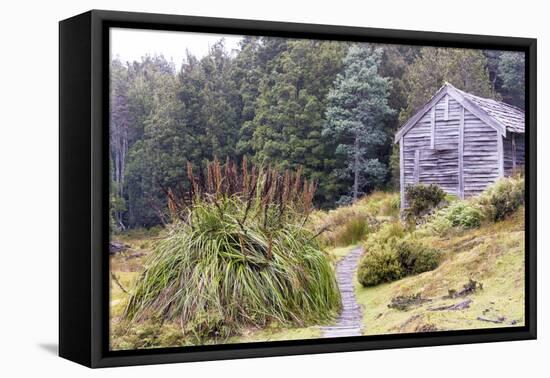 Australia, Tasmania. Cradle Mountain-Lake St. Clair NP. Historic DuCane Hut-Trish Drury-Framed Premier Image Canvas