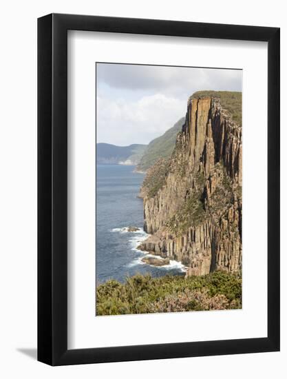 Australia, Tasmania. Dolerite columns Cape Hauy track Three Capes Track.-Trish Drury-Framed Photographic Print