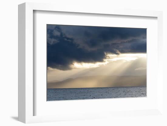 Australia, Tasmania, Freycinet National Park Morning light breaks through dark clouds-Trish Drury-Framed Photographic Print