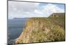 Australia, Tasmania. Hikers on Cape Hauy Track. Dolerite columns. Munro Bight, Cape Pillar-Trish Drury-Mounted Photographic Print