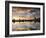 Australia, Tasmania, Hobart; Sunrise over Sandy Bay Marina-Andrew Watson-Framed Photographic Print