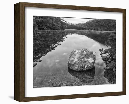 Australia, Tasmania, Lila Lake Cradle Mountain National Park-John Ford-Framed Photographic Print
