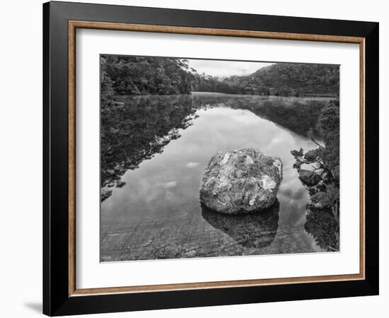 Australia, Tasmania, Lila Lake Cradle Mountain National Park-John Ford-Framed Photographic Print