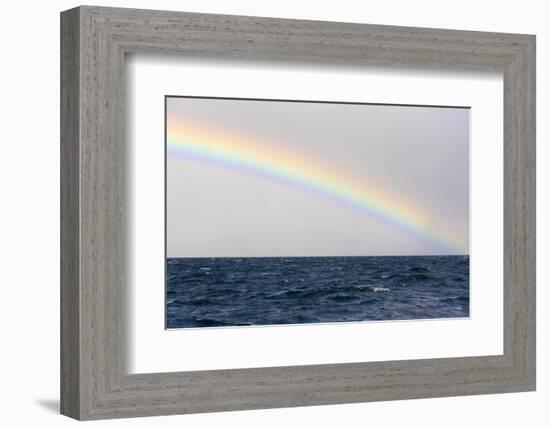 Australia, Tasmania, Maria Island. Rainbow in Tasman Sea-Trish Drury-Framed Photographic Print