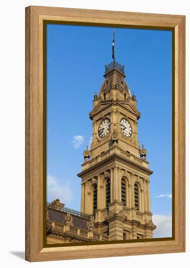 Australia, Victoria, Bendigo, Town Hall Tower, Late Afternoon-Walter Bibikow-Framed Premier Image Canvas