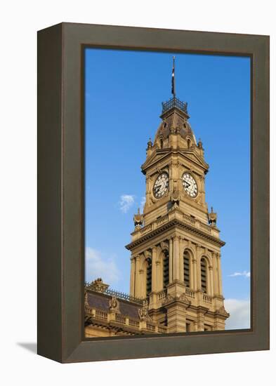 Australia, Victoria, Bendigo, Town Hall Tower, Late Afternoon-Walter Bibikow-Framed Premier Image Canvas