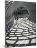 Australia, Victoria, Melbourne, Docklands; Pedestrian Crossing the Webb Dock Bridge-Andrew Watson-Mounted Photographic Print