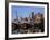 Australia, Victoria, Melbourne; Princes Bridge on the Yarra River, with the City Skyline at Dusk-Andrew Watson-Framed Photographic Print