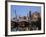 Australia, Victoria, Melbourne; Princes Bridge on the Yarra River, with the City Skyline at Dusk-Andrew Watson-Framed Photographic Print