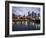 Australia, Victoria, Melbourne; Yarra River and City Skyline by Night-Andrew Watson-Framed Photographic Print