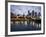 Australia, Victoria, Melbourne; Yarra River and City Skyline by Night-Andrew Watson-Framed Photographic Print