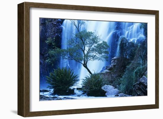 Australia Waterfall in Forest-Nosnibor137-Framed Photographic Print