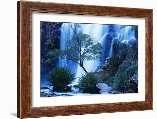 Australia Waterfall in Forest-Nosnibor137-Framed Photographic Print