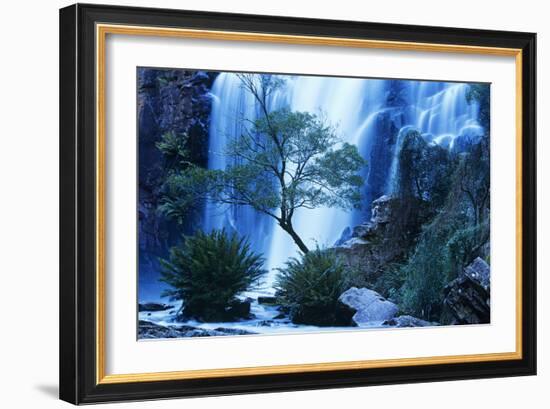 Australia Waterfall in Forest-Nosnibor137-Framed Photographic Print