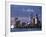 Australia, Western Australia, Perth; the Swan River and City Skyline at Dusk-Andrew Watson-Framed Photographic Print