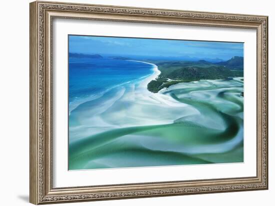 Australia Whitehaven Beach, Whitsunday Island-null-Framed Photographic Print