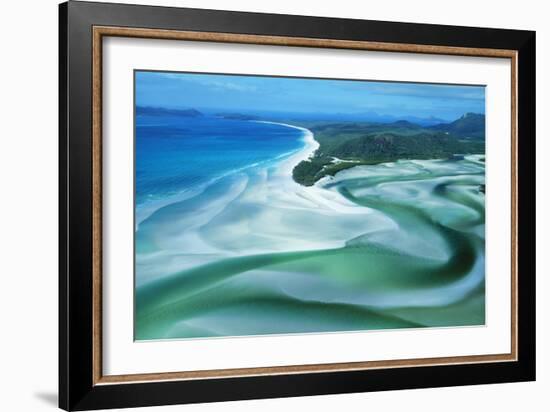 Australia Whitehaven Beach, Whitsunday Island-null-Framed Photographic Print