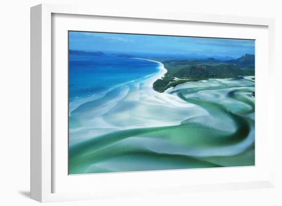 Australia Whitehaven Beach, Whitsunday Island-null-Framed Photographic Print