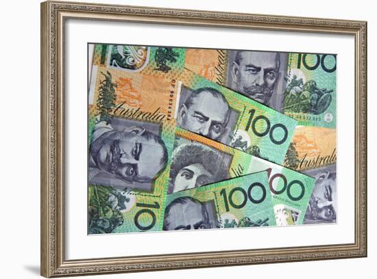 Australian 100 Dollar Bills-Neale Cousland-Framed Photographic Print