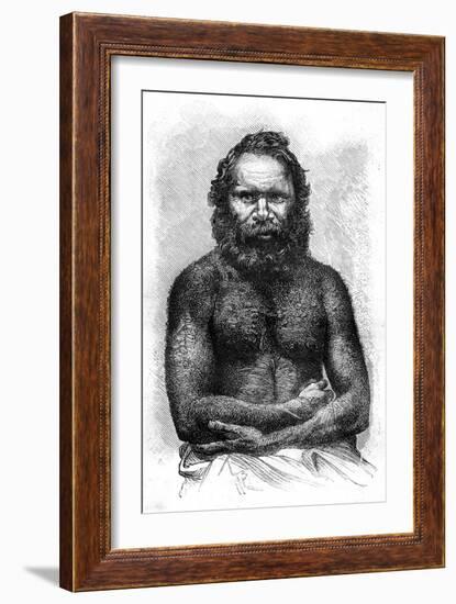 Australian Aborigine, 1886-E Ronjat-Framed Giclee Print