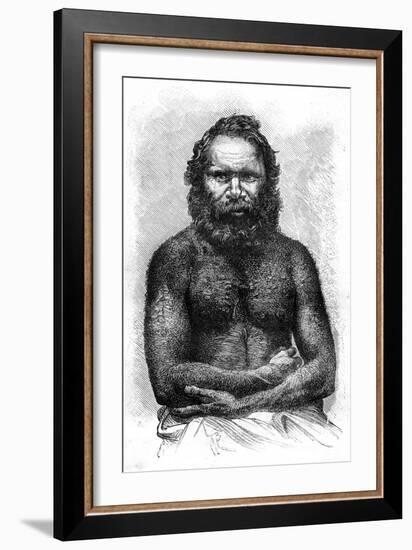 Australian Aborigine, 1886-E Ronjat-Framed Giclee Print