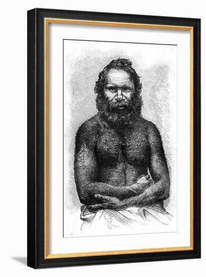 Australian Aborigine, 1886-E Ronjat-Framed Giclee Print