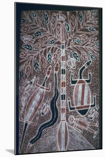 Australian Aborigine bark painting-Unknown-Mounted Giclee Print